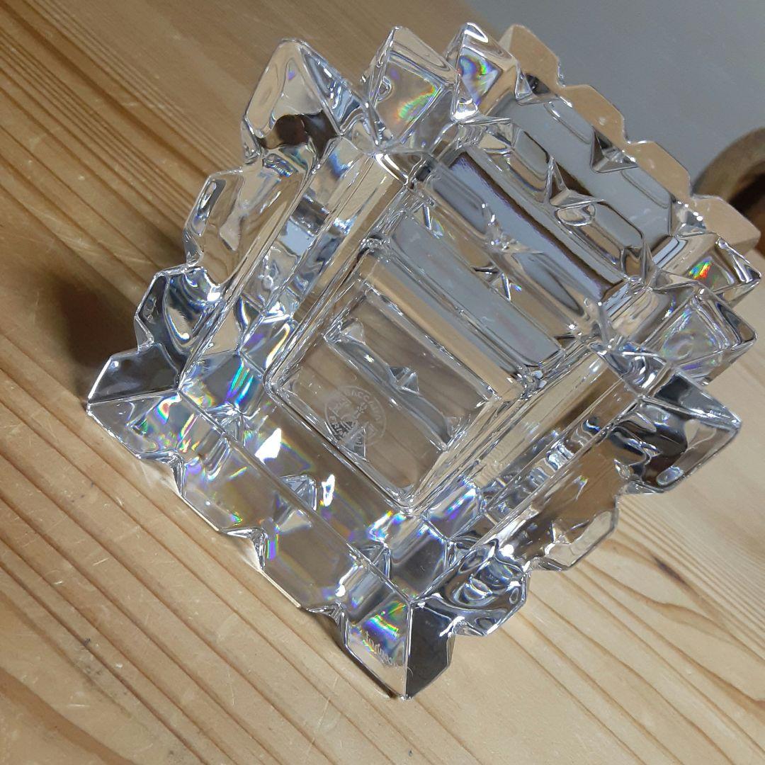 バカラ　アルルカン　花瓶　クリスタルガラス