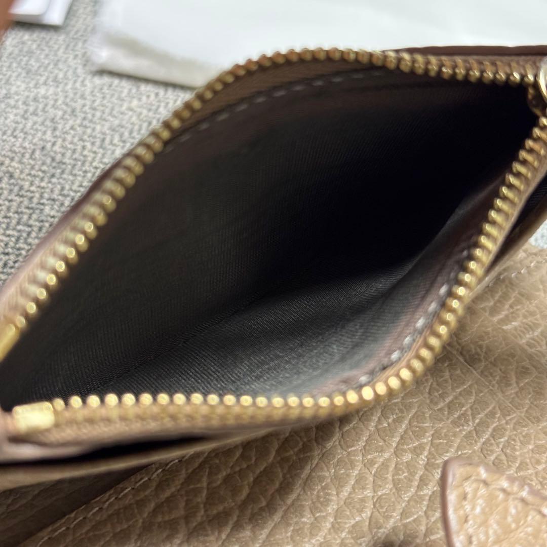 メゾンマルジェラ 4ステッチ ミニウォレット ケース ベージュ