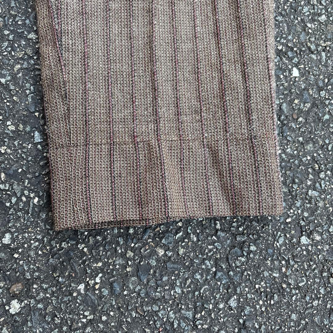 田中オム コムデギャルソン オム ストライプ セットアップ 00s ブラウン