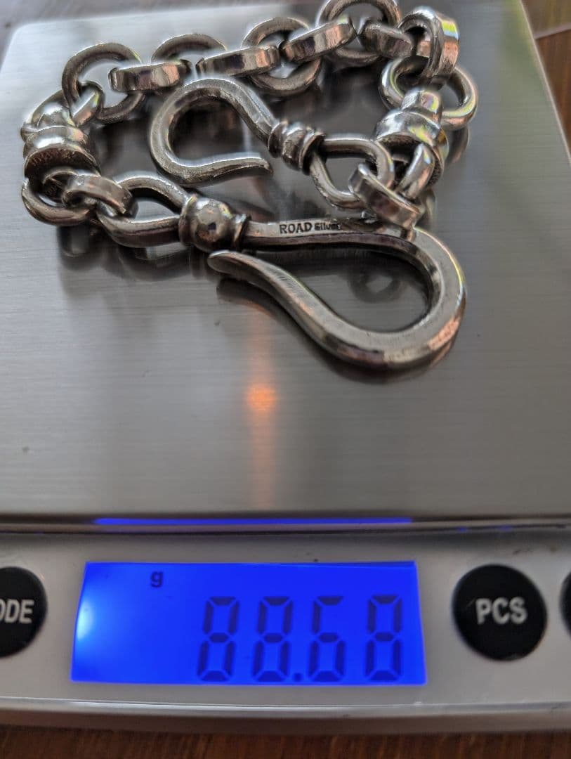 【限界値下げ】ROAD ウォレットチェーン　ショート23センチ・重さ約88グラム