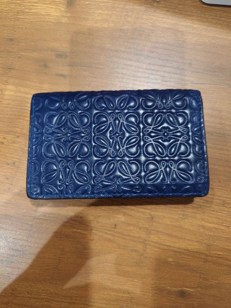LOEWE　ネイビー レザー　名刺入れ