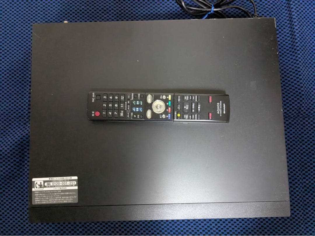 SHARP AQUOS DVDレコーダー リモコン付き