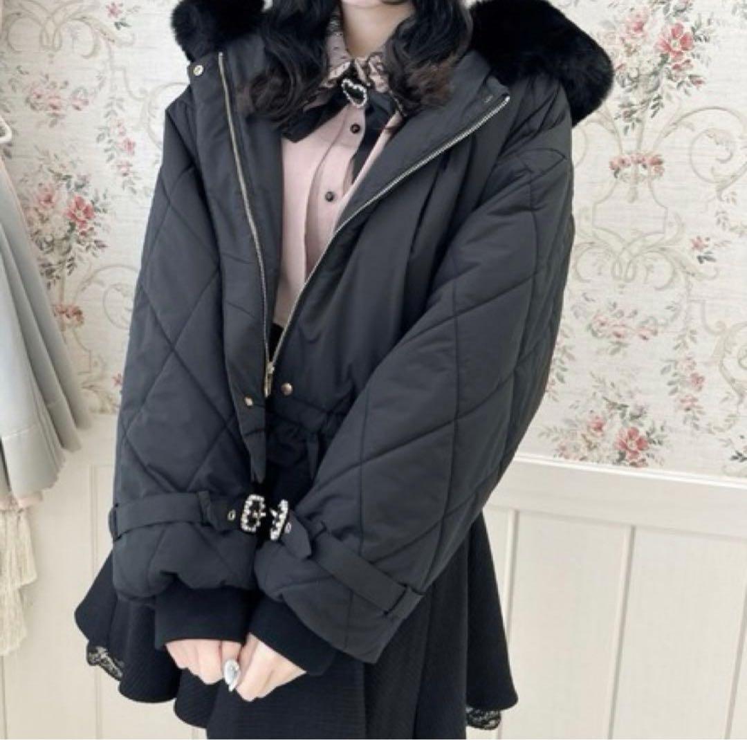 ロジータ アウター BIGリボン中綿ブルゾン