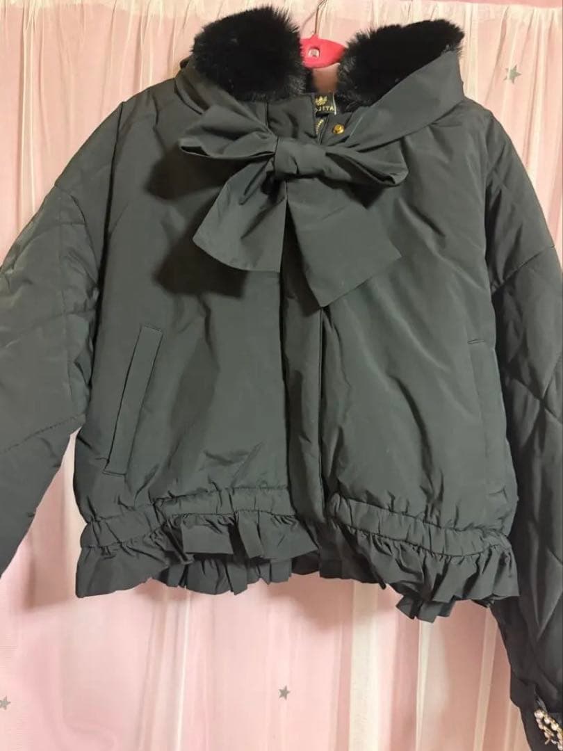 ロジータ アウター BIGリボン中綿ブルゾン