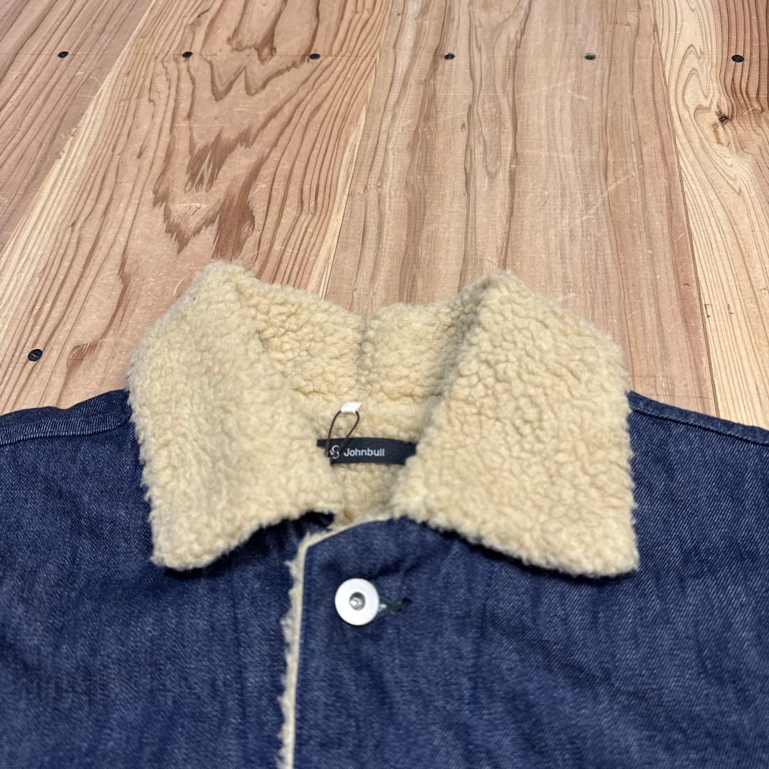 新品 JOHNBULL ジョンブル　裏ボアジャケット デニムジャケット FREE