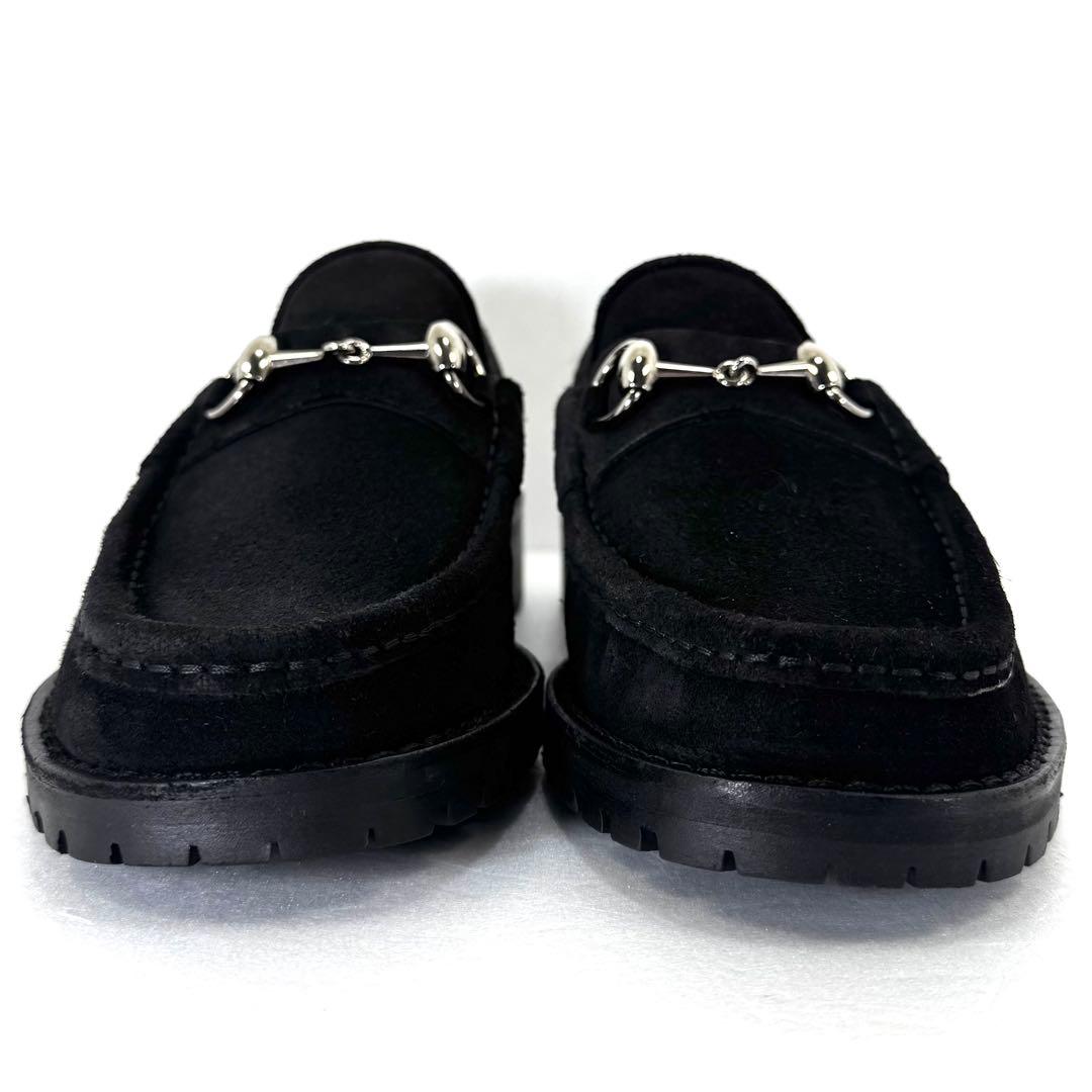 【GUCCI】 グッチ （24cm） ホースビットローファー スエード 美品
