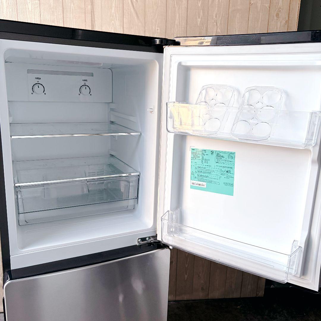 配送設置無料！純正Haierシルバーステンレス2点セット！完動超美品！新生活に！