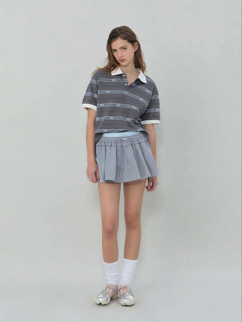 スカート MADISON CHECK SKIRT-PANTS