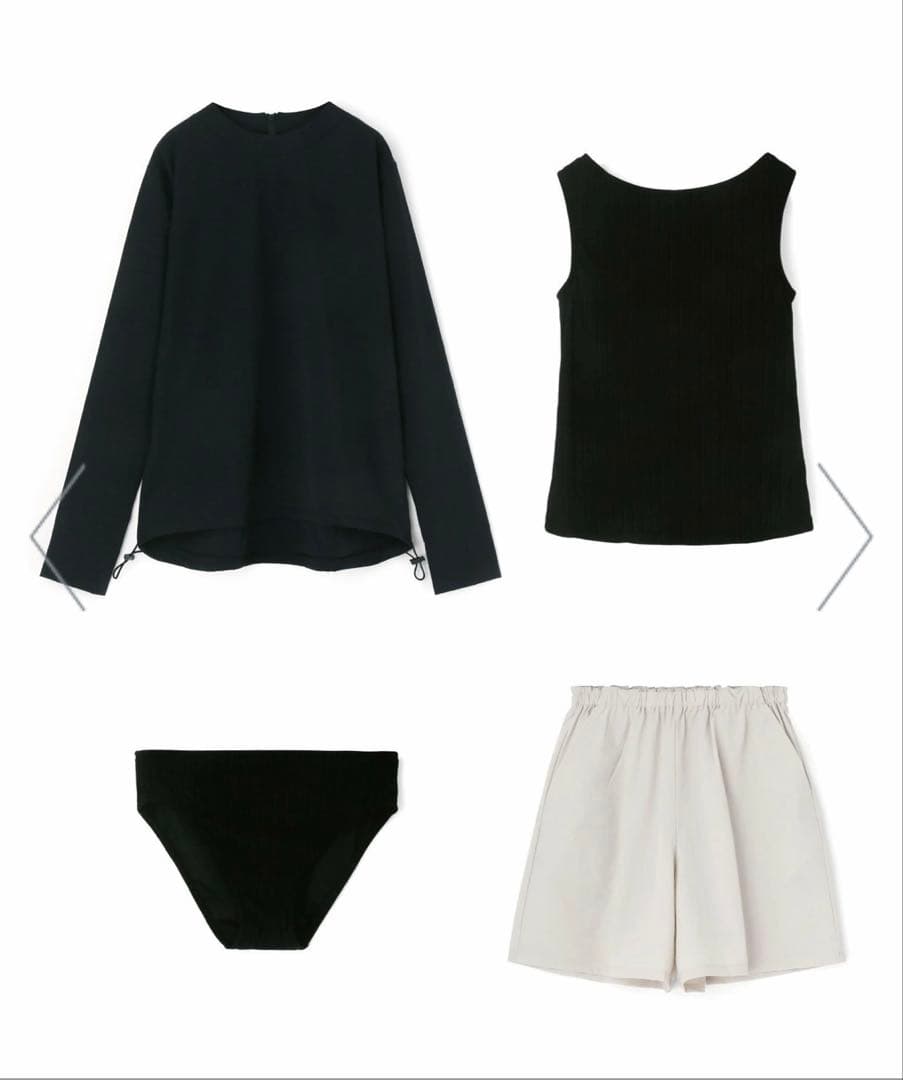 ラッシュガード付き　タンキニ　4点セット水着 サンアイ　三愛