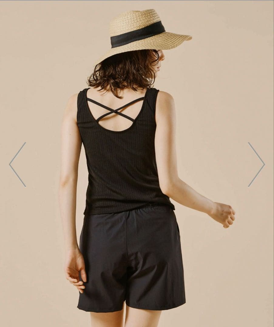 ラッシュガード付き　タンキニ　4点セット水着 サンアイ　三愛