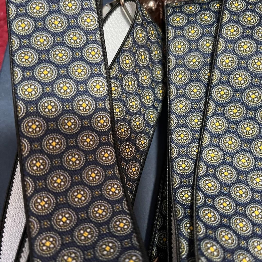 アルバートサーストン サスペンダー ネイビー  THURSTON