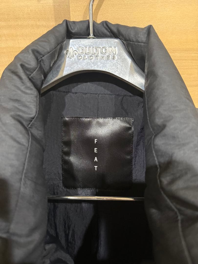 FEAT ダウンベスト ブラック サイズ2 BIRD 黒 定価¥36,300