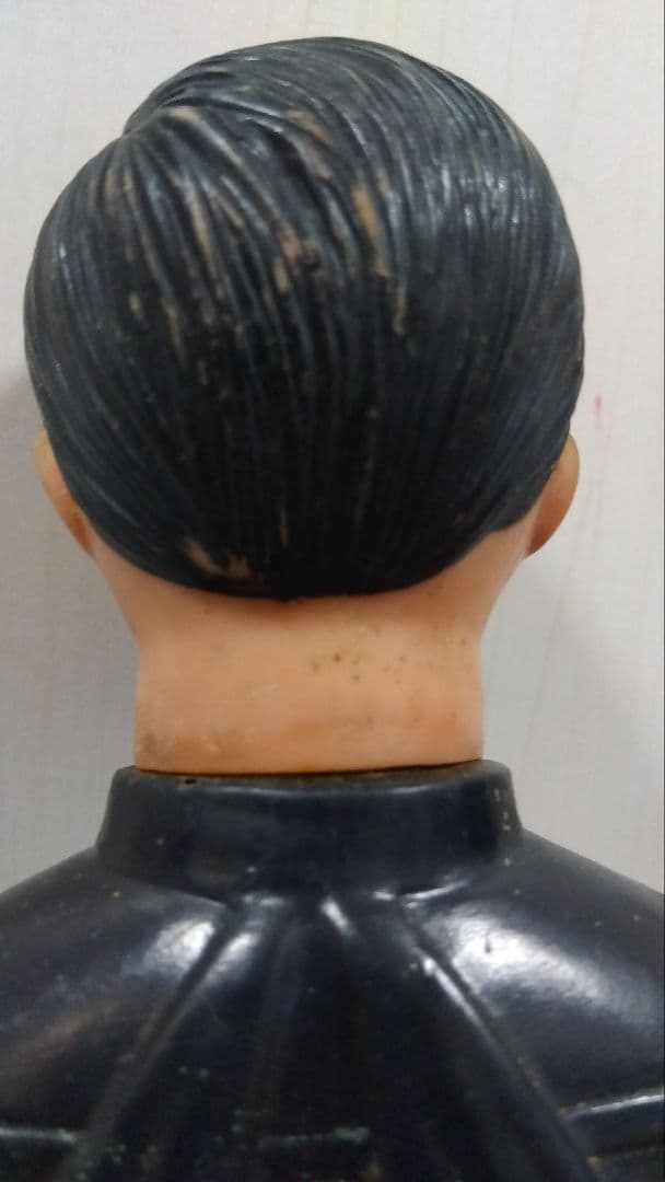 【希少一本ライン】旧バンダイ 仮面ライダー 面取れソフビ 2号 中期おたふく顔