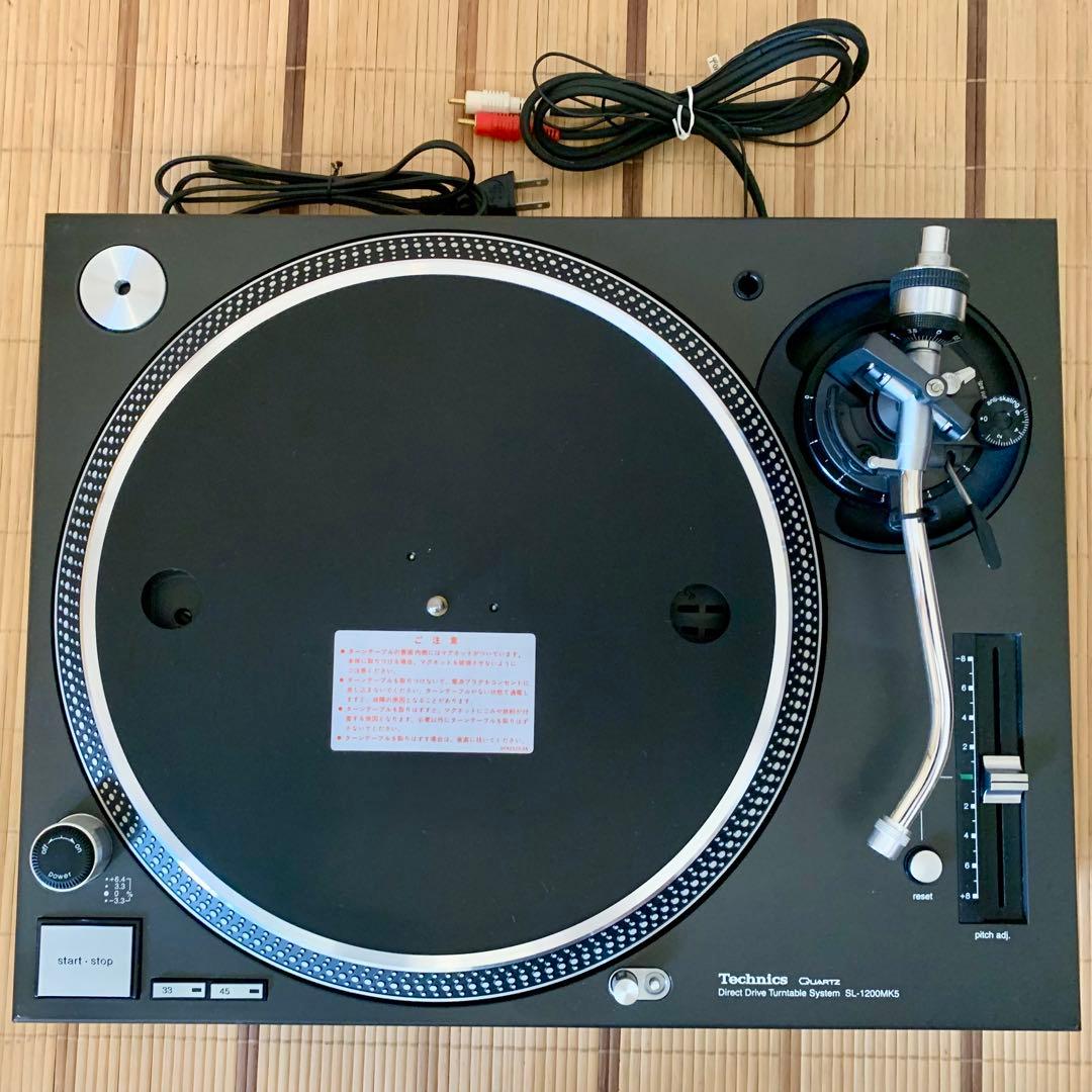 Technics SL1200-MK5 ２台セット　ターンテーブルカバー付き