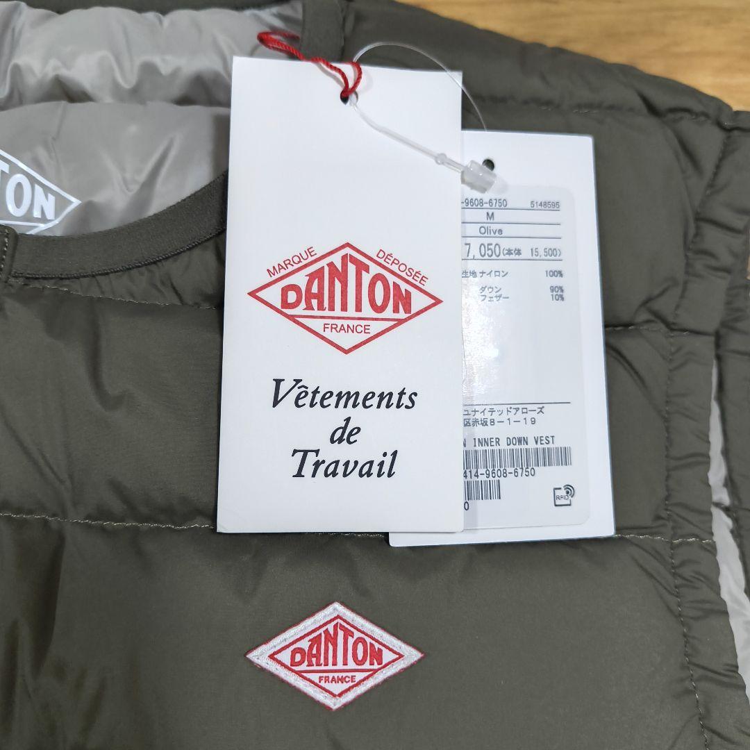 新品DANTON ダントン INNNER DOWN CREWNECK VEST