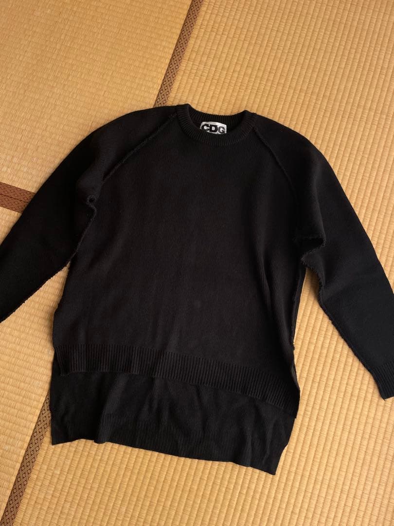 CDG OUTSIDE SEAM LONG BACK PULLOVER サイズL