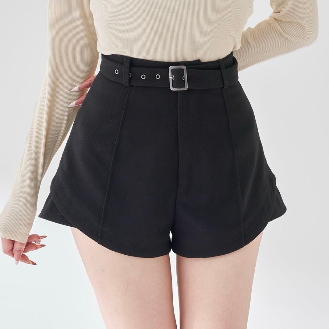 Darich ダーリッチ サイドスリット ハイウエスト ショートパンツ