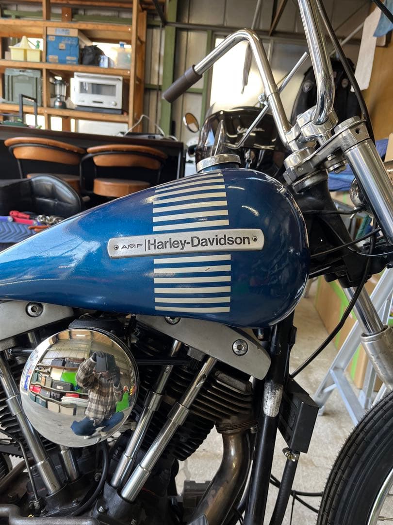 Harley-Davidson ショベル，パンヘッド当時物分割タンク