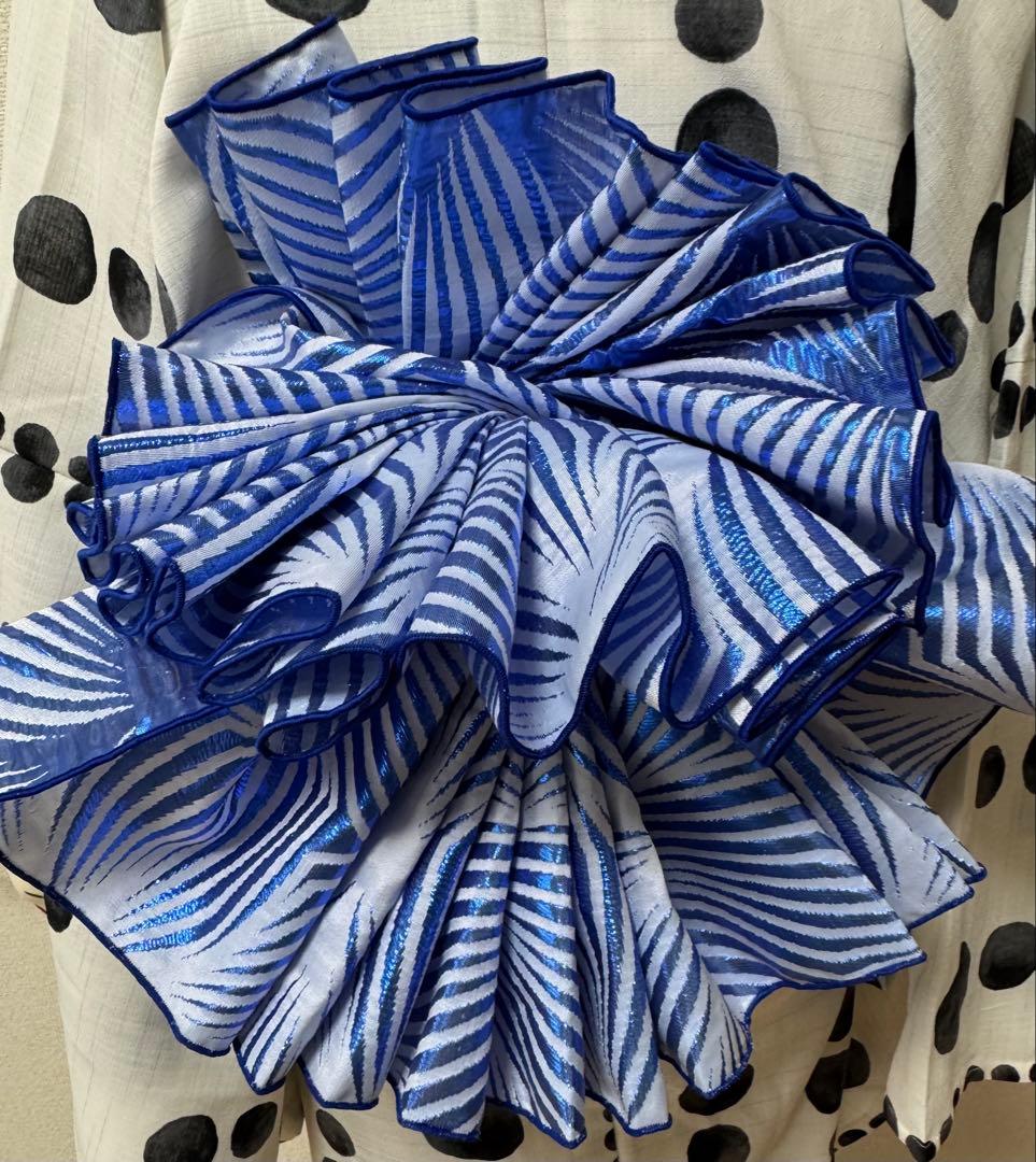 KIYO　大人兵児帯【水紋】　【スノーホワイトプラチナシルバー】のセット