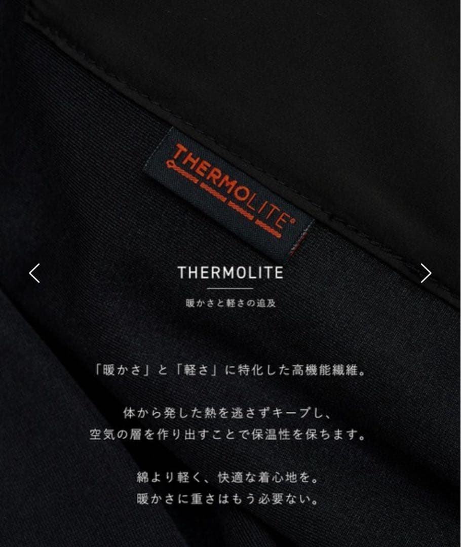パブリックトウキョウ　THERMOLITEミニマルパデットベスト　ブラック