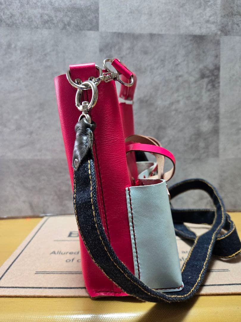 ロボホン２人用トートバッグ(白Xピンク)