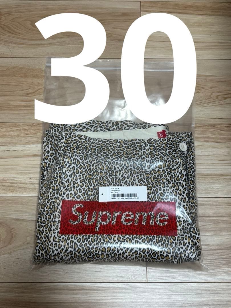 Supreme chino pants leopard 未使用　タグ付き30