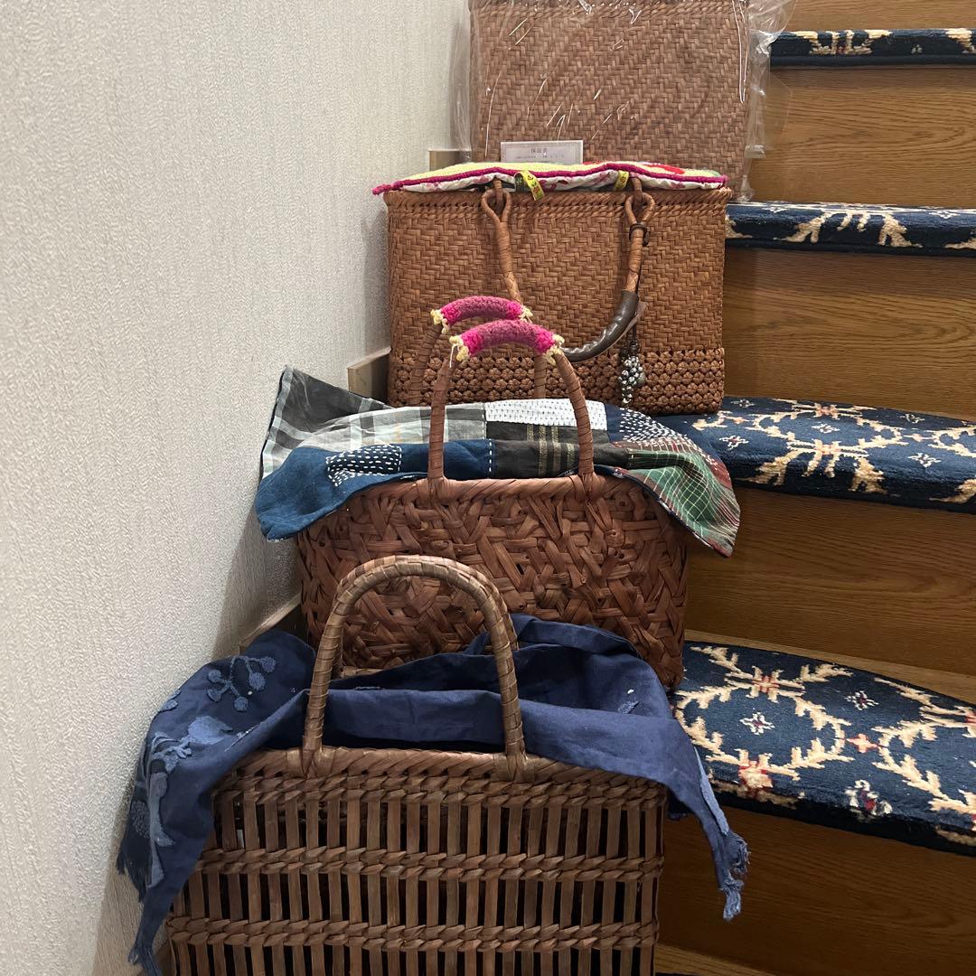 n*5様 〈最後値下げ〉山葡萄のかごバッグ　乱れ編み