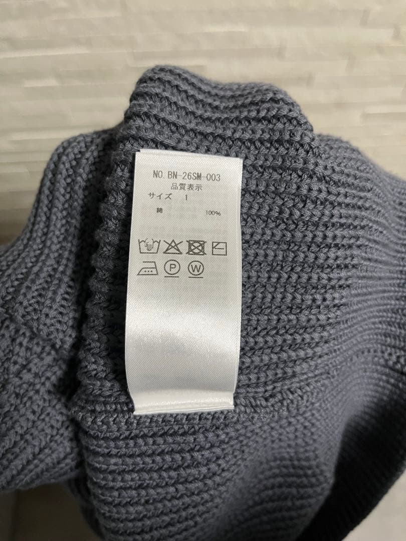 トップス BATONER SIGNATURE COTTON KNIT size 1