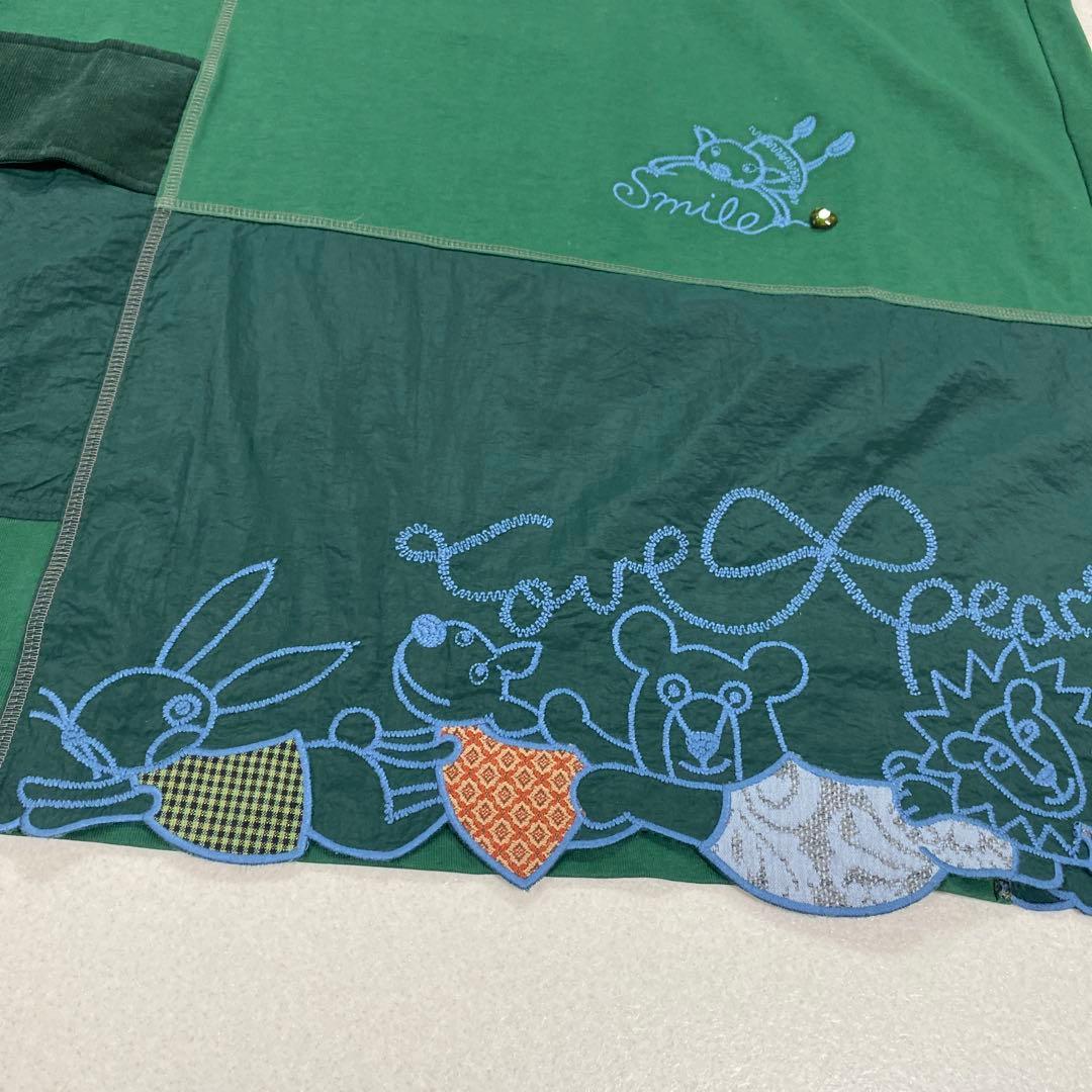 アルベロベロ オレボレブラ グリーン長袖チュニック 新品　37.400円