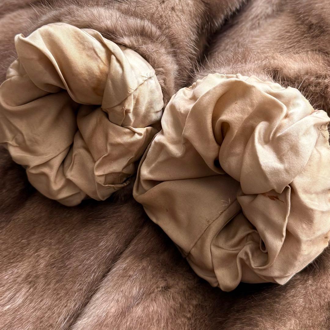 本毛皮☆デミバフミンク MINK ファーコート なめし柔らか◎ 毛艶◎ 11号