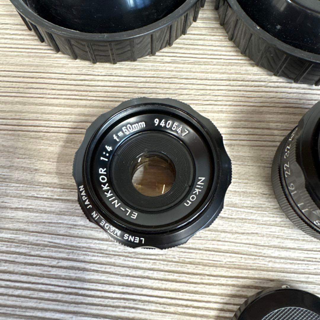 ニコン　EL-NIKKOR 50mm 75mm 引き伸ばしレンズ