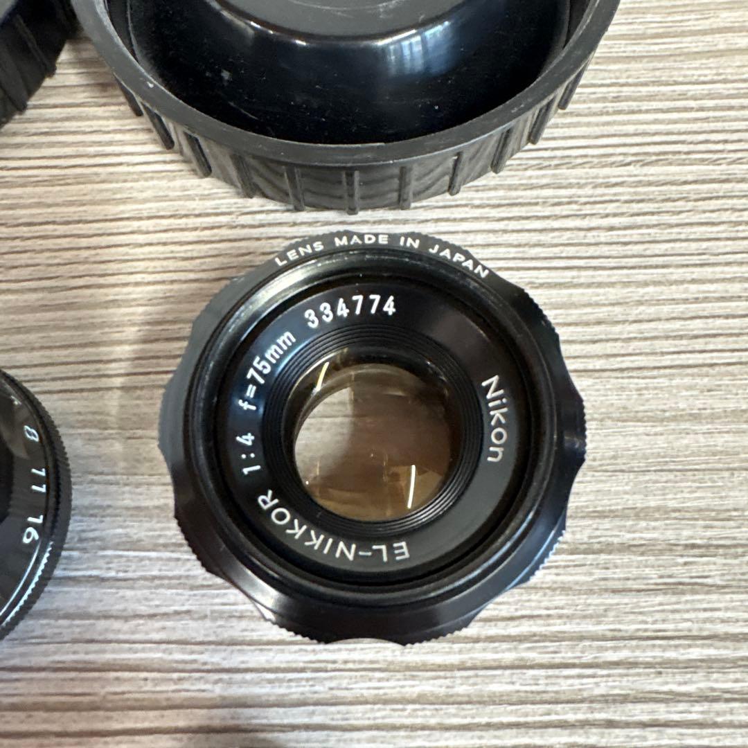 ニコン　EL-NIKKOR 50mm 75mm 引き伸ばしレンズ