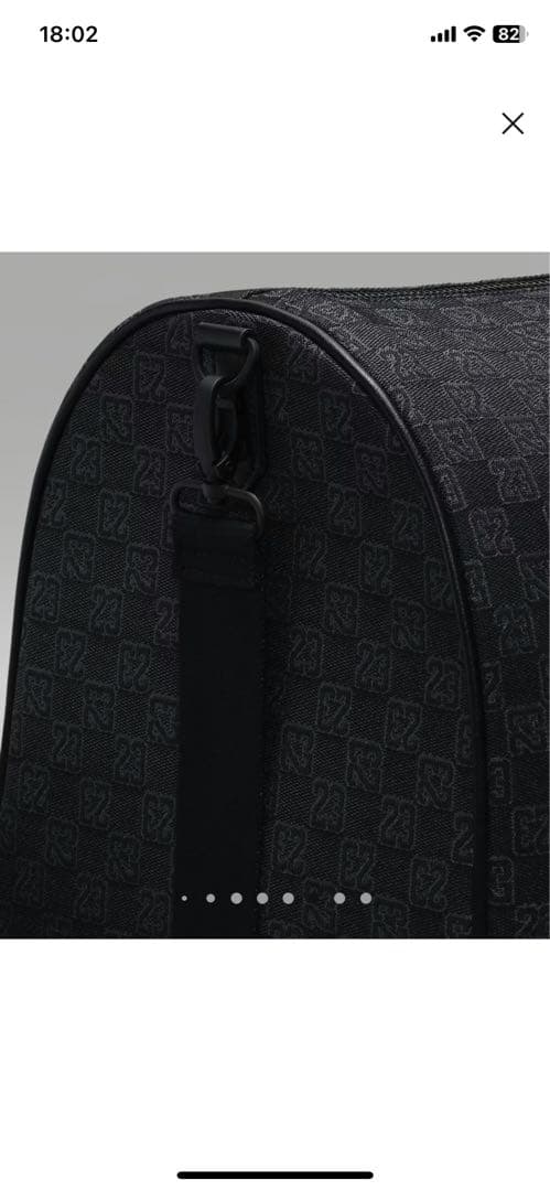 NIKE (ナイキ) JORDAN モノグラム ダッフルバッグ　40L