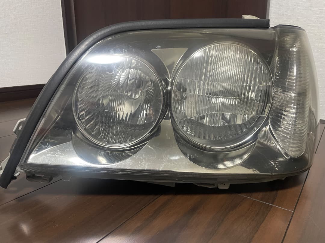 17クラウンアスリート後期　純正ヘッドライト 2個セット クリアレンズ