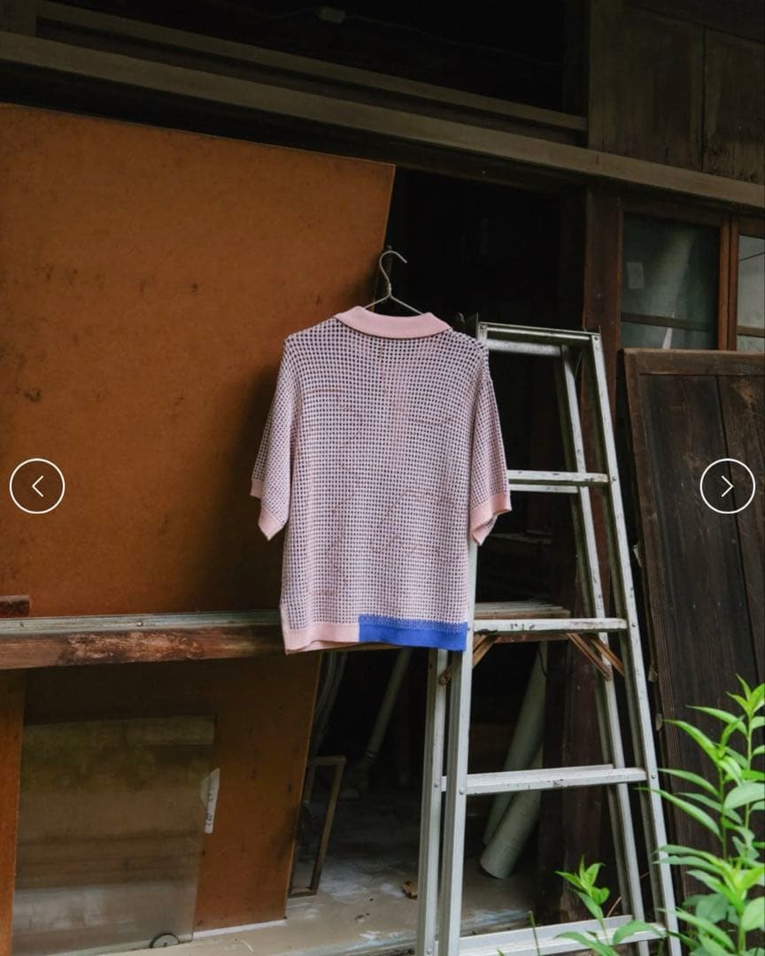 PAMM ポロシャツ 後ろ姿の寛大なインテリアメッシュポロ ピンク