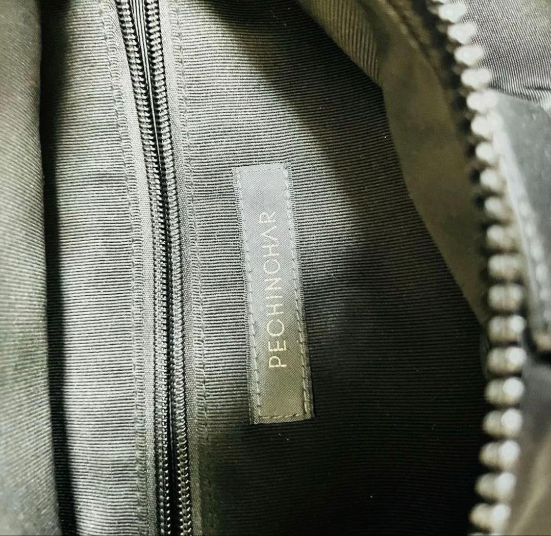 ペシンシャ メタルファスナー ショルダーバッグ ボディバッグ　ナイロン