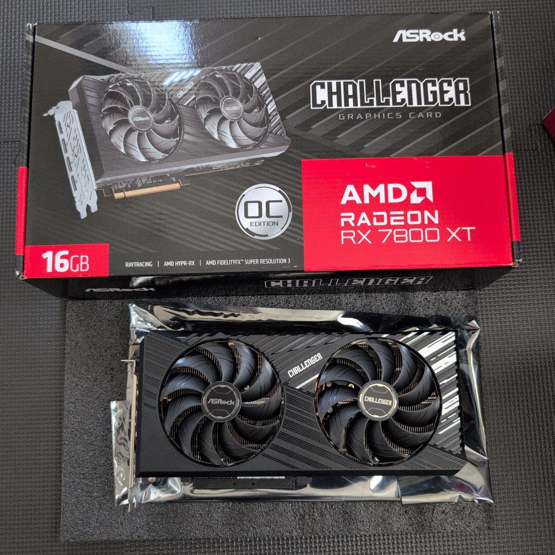 極美品　ASRock AMD Radeon RX 7800 XT 16GB OC