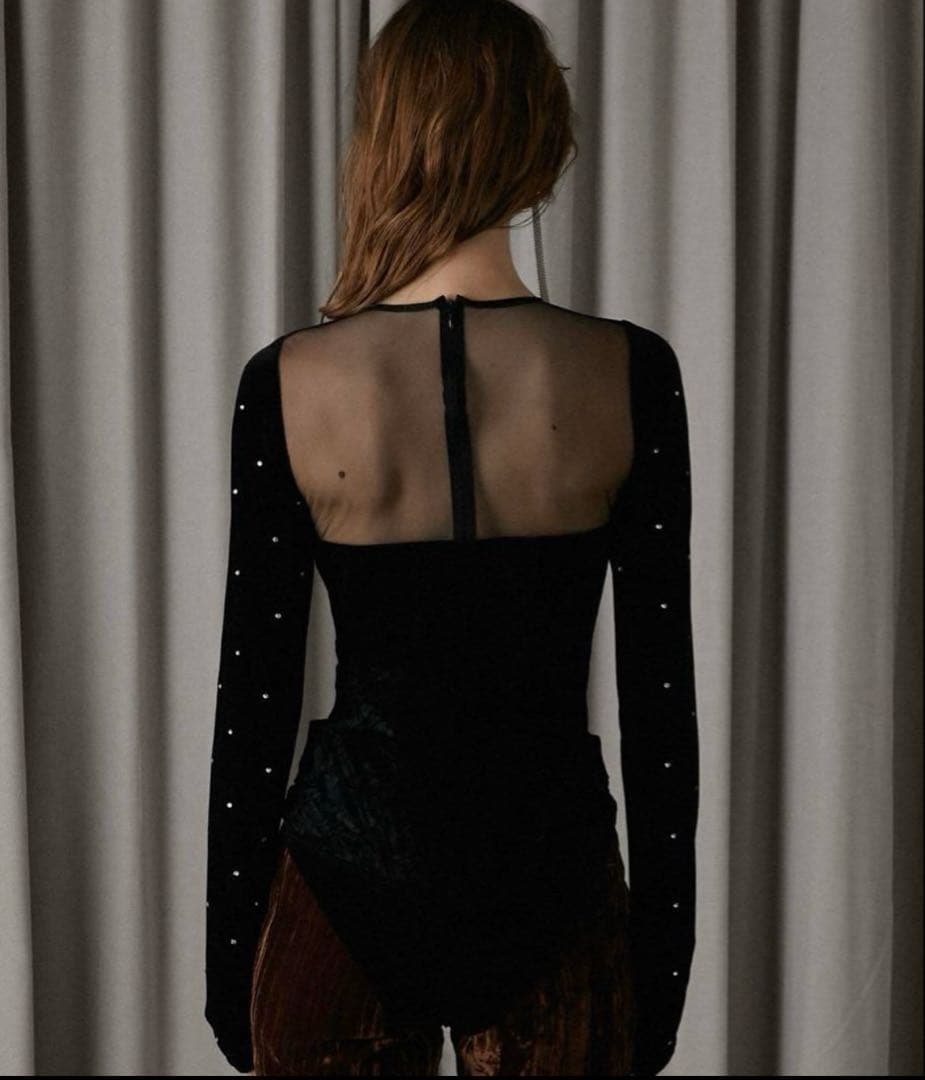 prankproject プランクプロジェクト　ベロアボディースーツカットソー