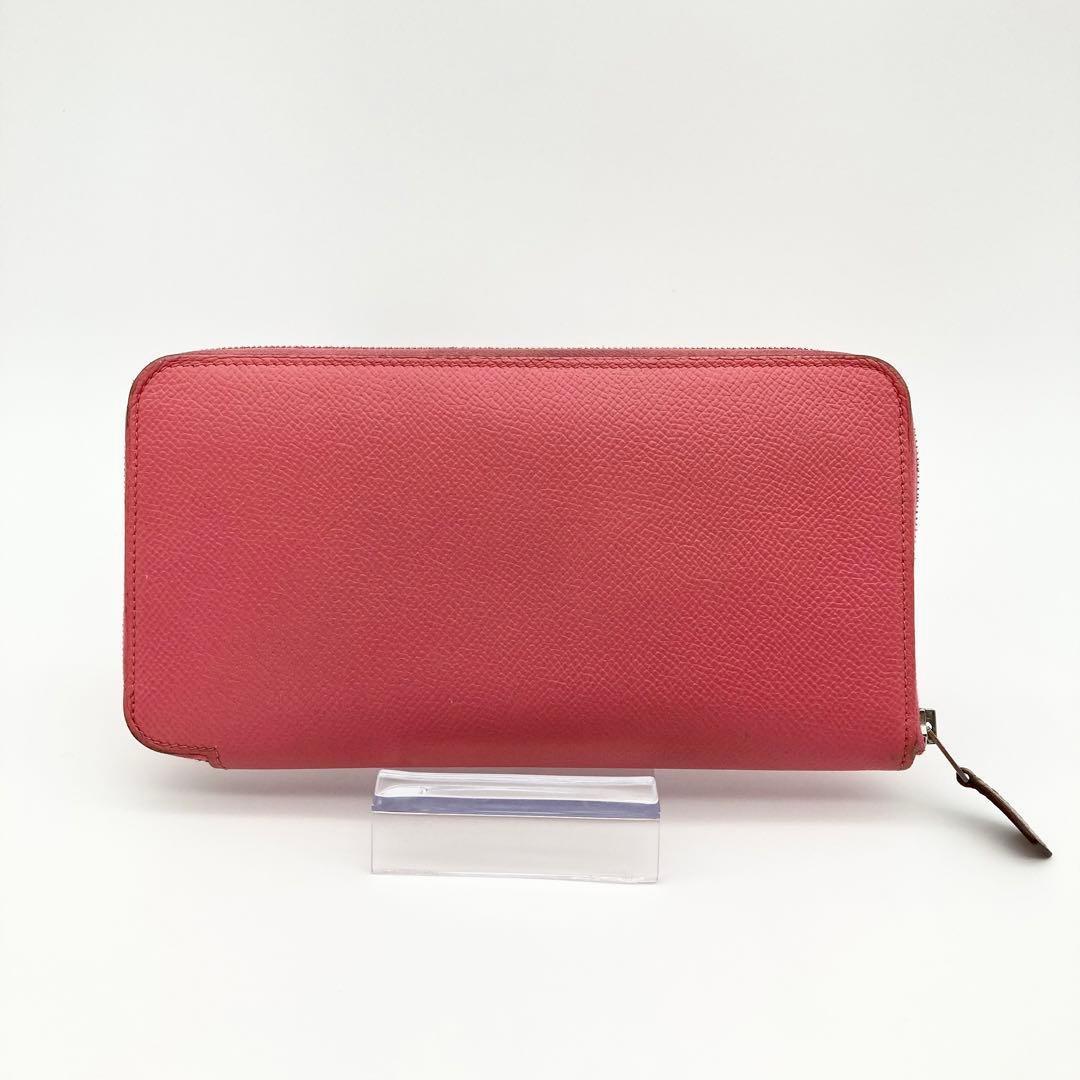 エルメス HERMÈS シルクイン 長財布 ピンク×マルチカラー 箱付き