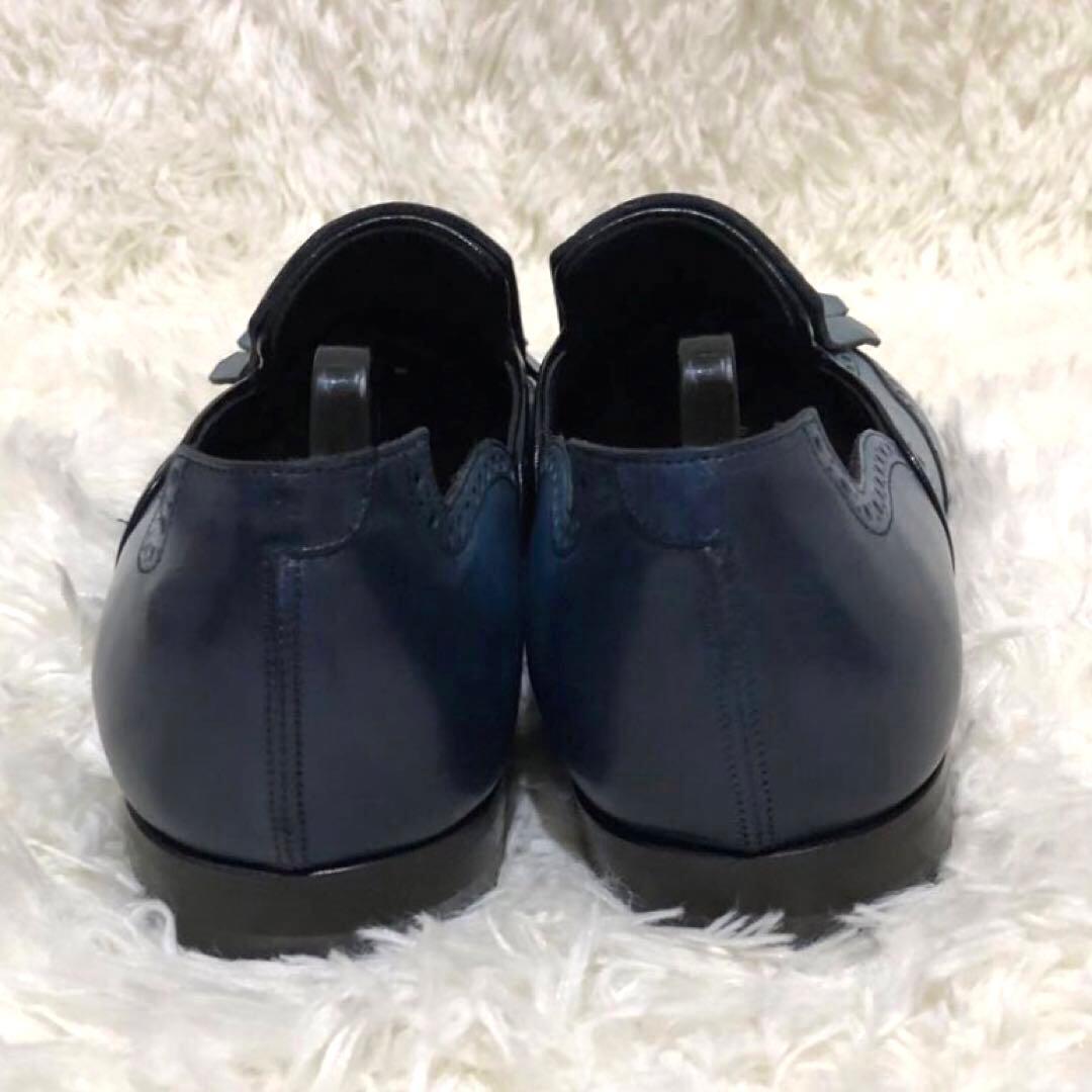 未使用✨サントーニ　ウィングチップシューズ メダリオン キルトタン　8 1/2