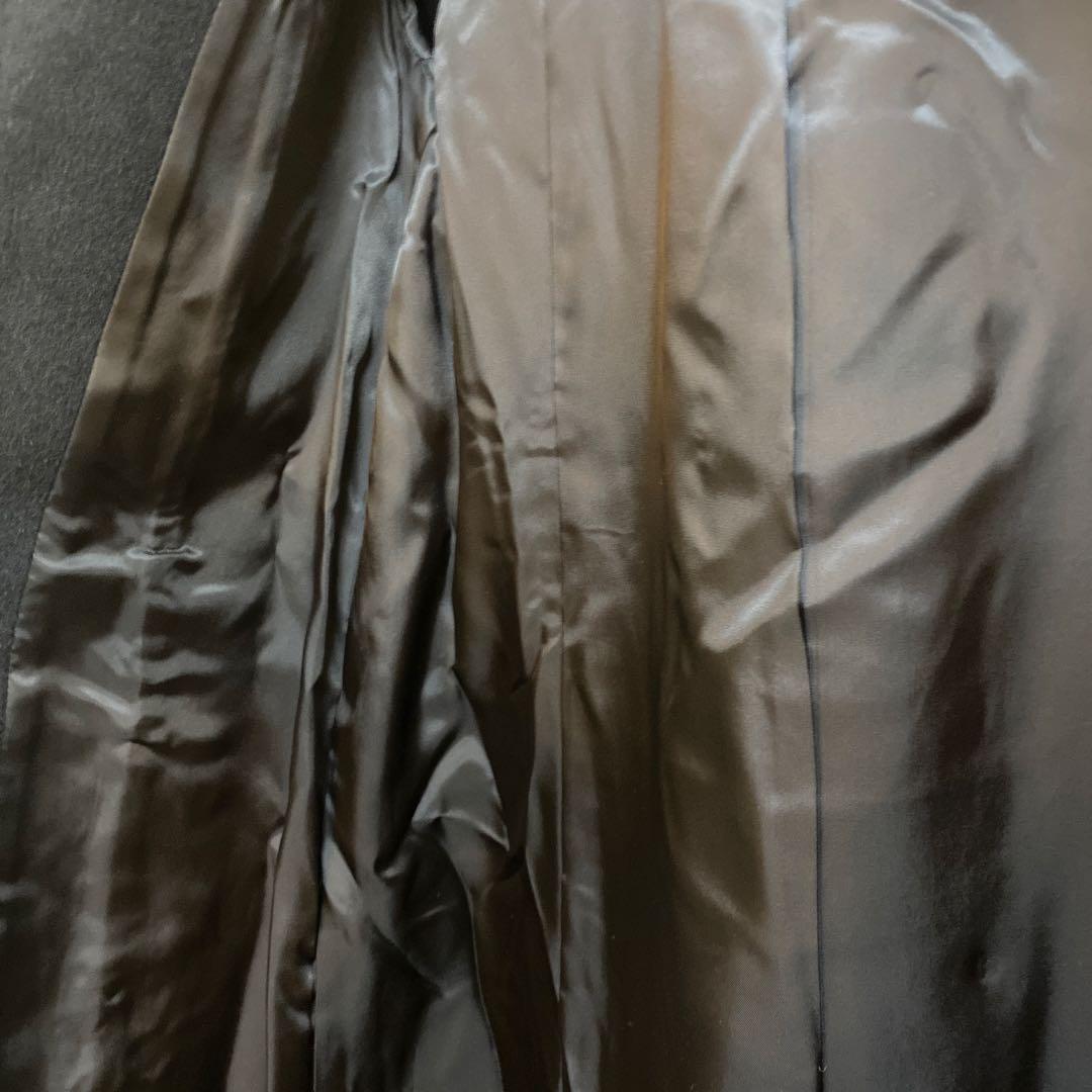 キヨコタカセ　アンゴラ60%ウール40% 美品コート　ファー付き　　9号