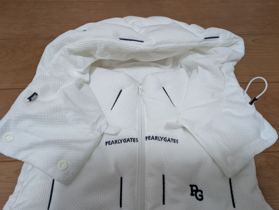 パーリーゲイツ　中綿　ダウン　ベスト　ホワイト　Sサイズ