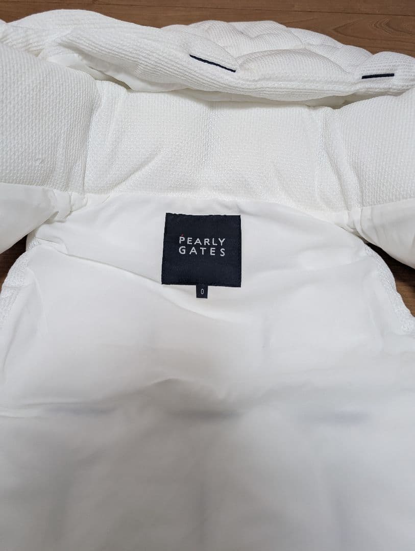 パーリーゲイツ　中綿　ダウン　ベスト　ホワイト　Sサイズ