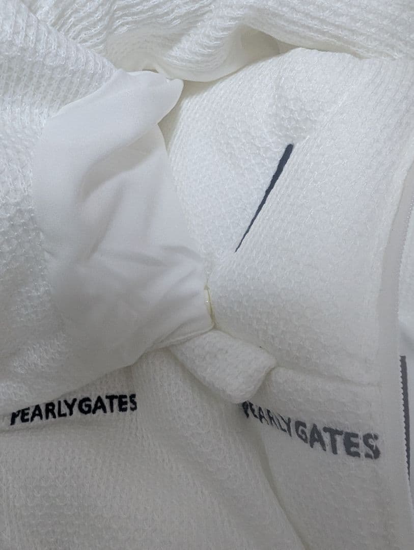 パーリーゲイツ　中綿　ダウン　ベスト　ホワイト　Sサイズ