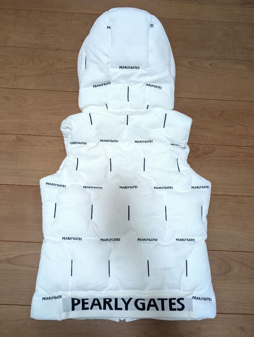 パーリーゲイツ　中綿　ダウン　ベスト　ホワイト　Sサイズ