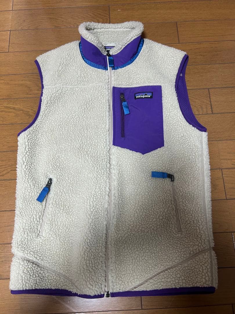 【廃盤品】Patagonia パタゴニア レトロX ベスト ベージュ/パープル
