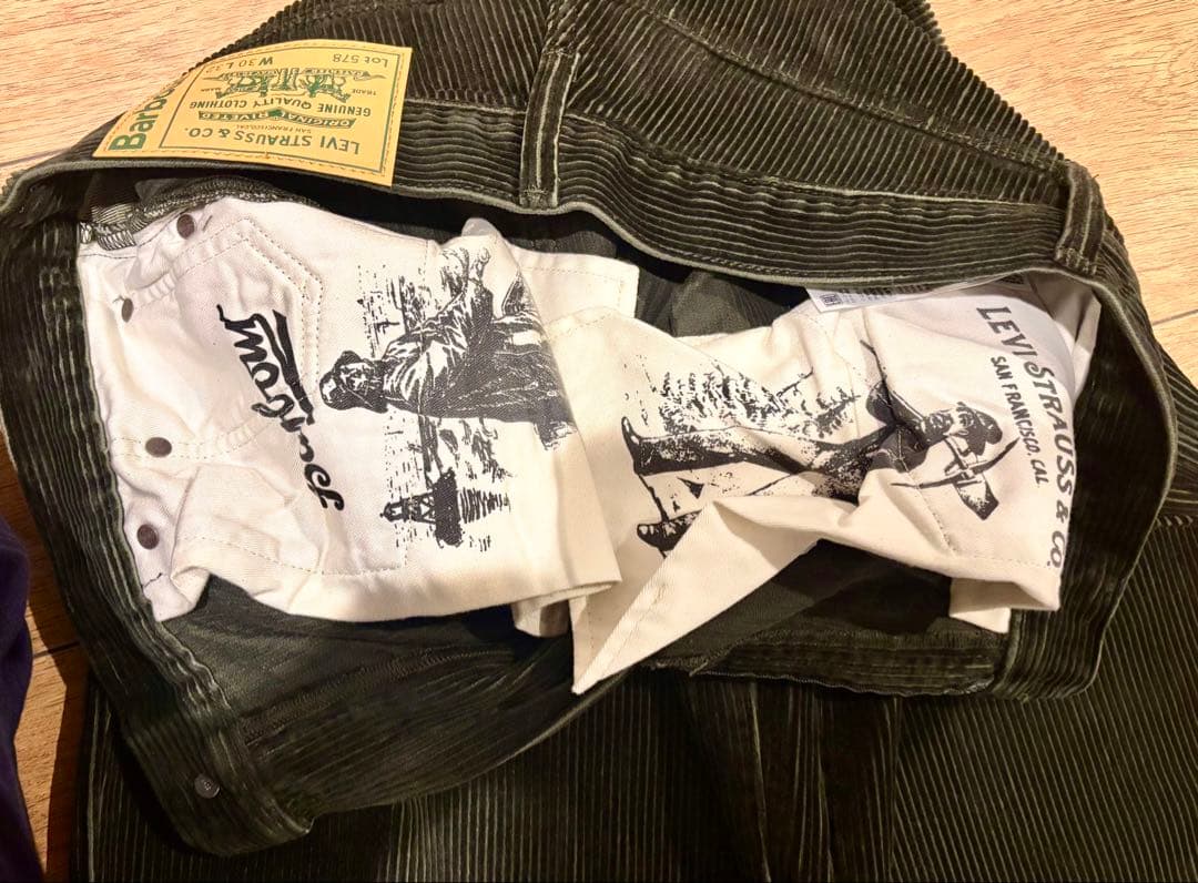 Barbour × Levi’s 578 コーデュロイトラウザー 32リーバイス