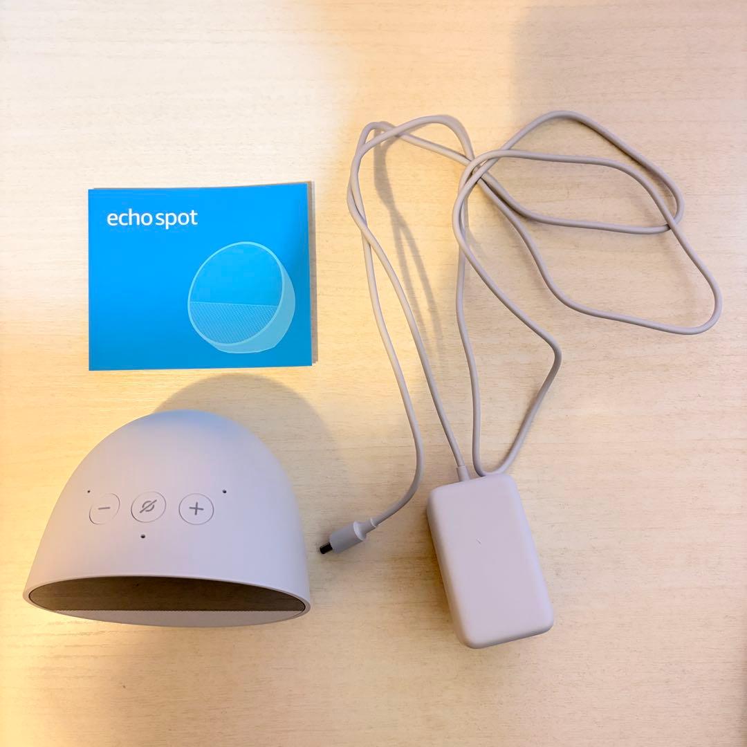 【美品】 Echo spot グレーシャーホワイト アレクサ Amazon
