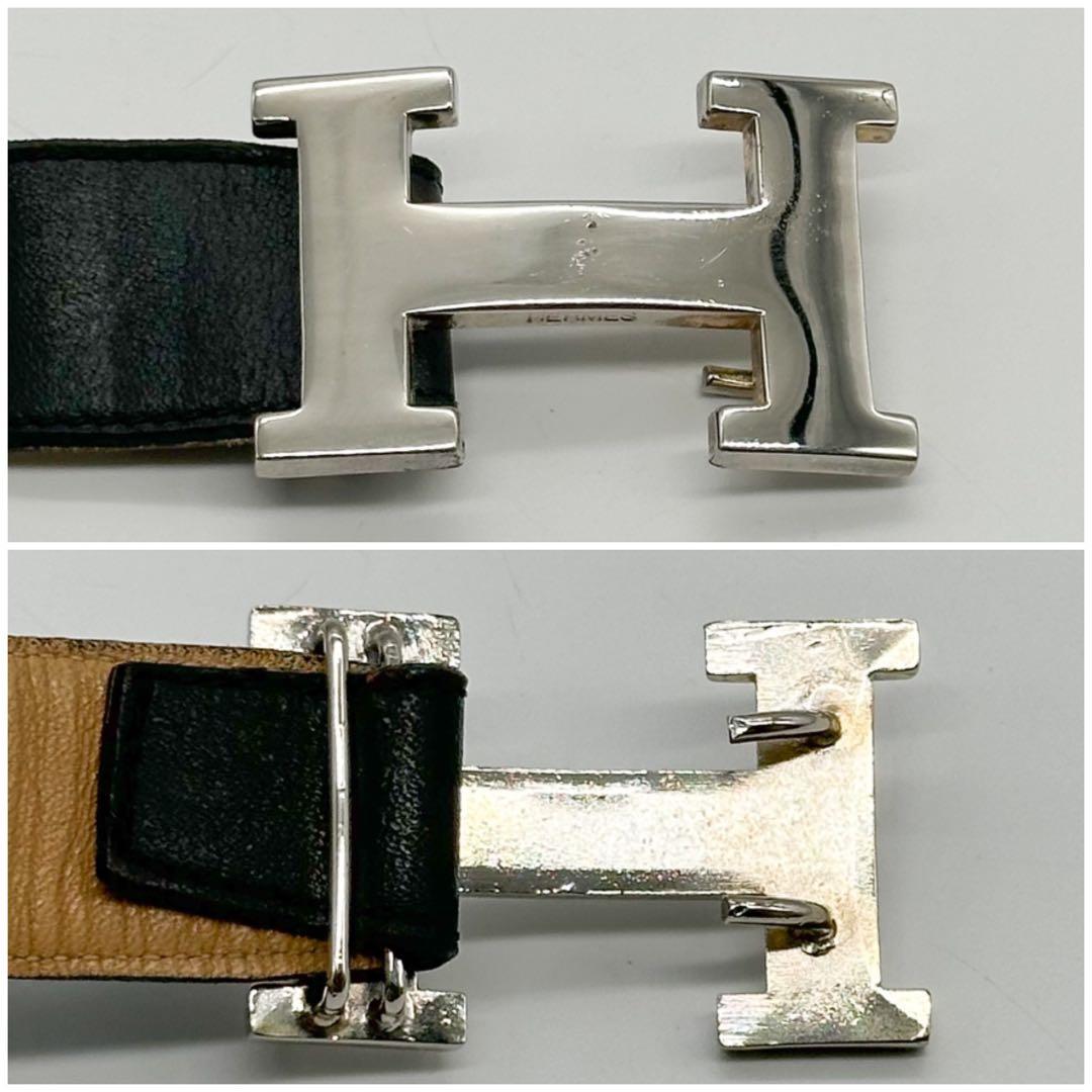 エルメス コンスタンス H ベルト ブラック 70 ヴィンテージ