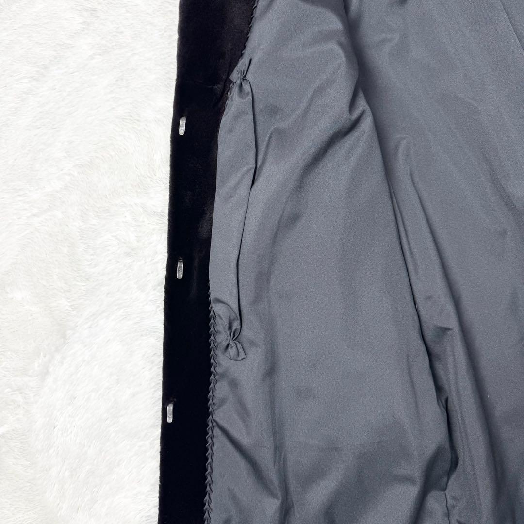 【極良品】サガミンク　SAGA MINK 毛皮コート　銀タグ　F ブラウン